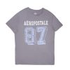 Aux Femmes Aéropostale T-Shirts | T-Shirt Boyfriend Graphique Aeropostale 87 Gris Fonce