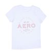 Aux Femmes Aéropostale Aeropostale | T-Shirt Classique Graphique Aero 1987 Blanc