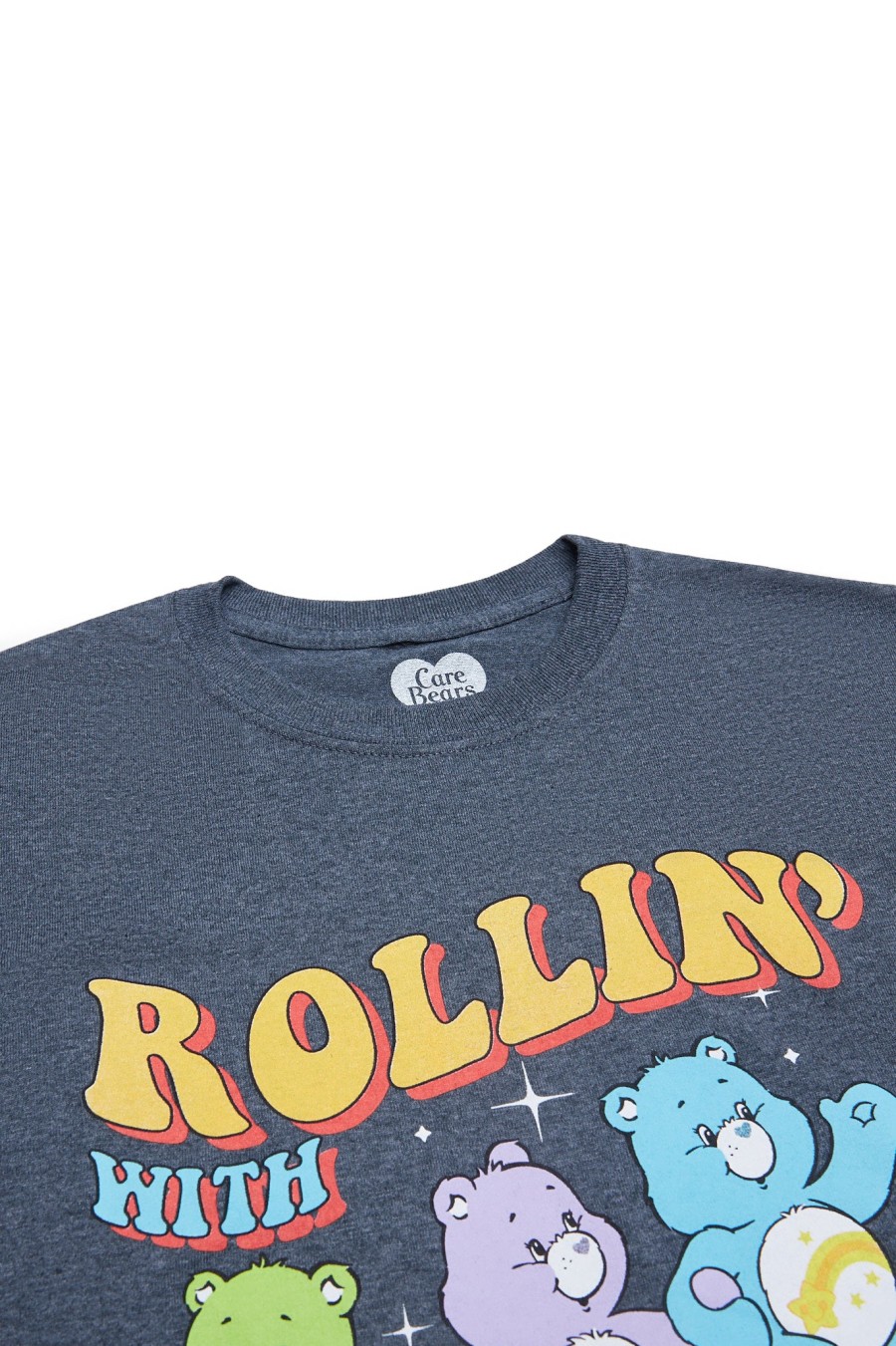 Aux Femmes Notes bleues T-Shirts Graphiques | T-Shirt Graphique Pour Petit Ami Care Bears Rollin' With My Homies Gris Fonce