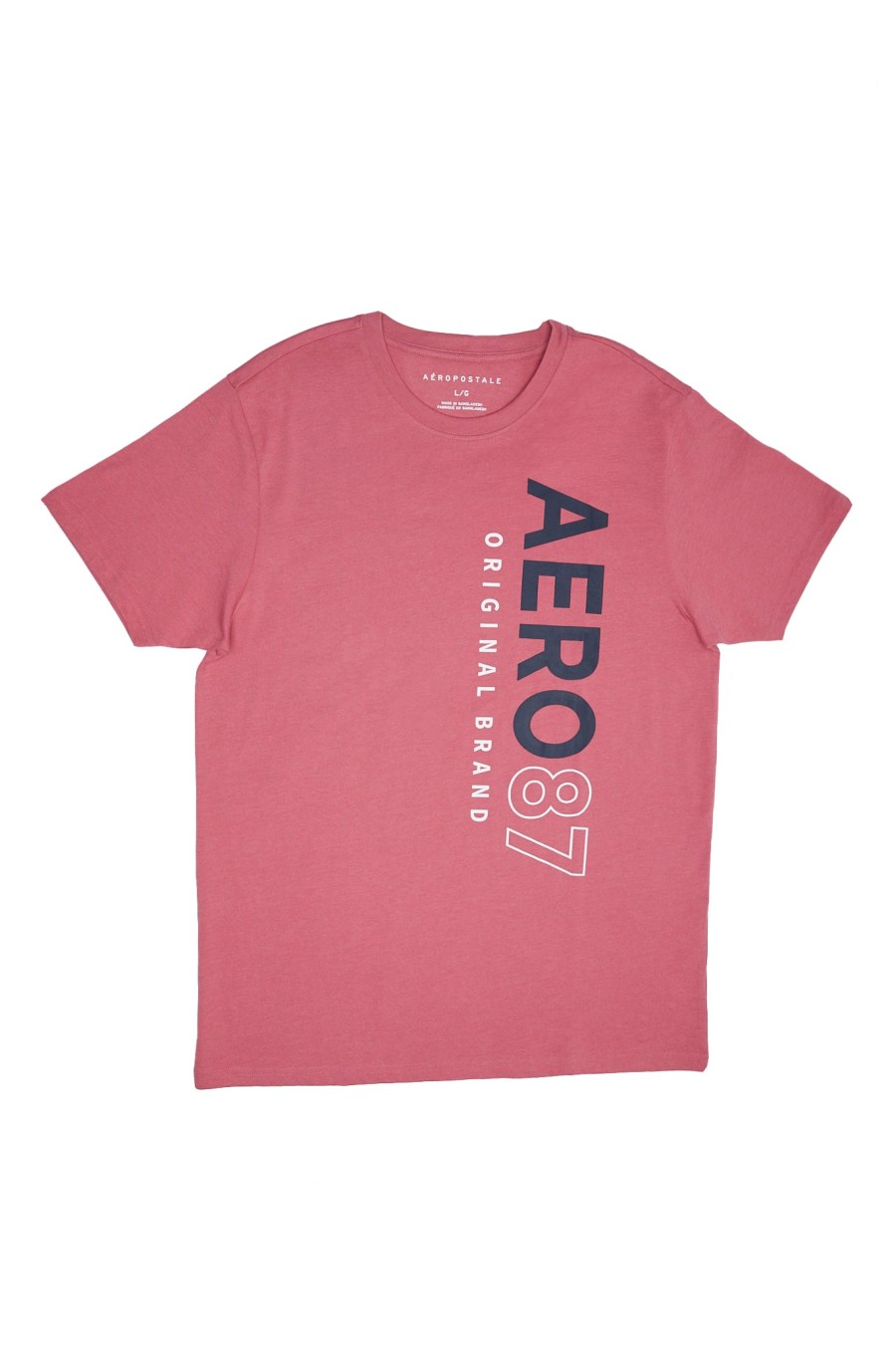 Pour Des Hommes Aéropostale Aeropostale | T-Shirt Graphique Vertical Aero 87