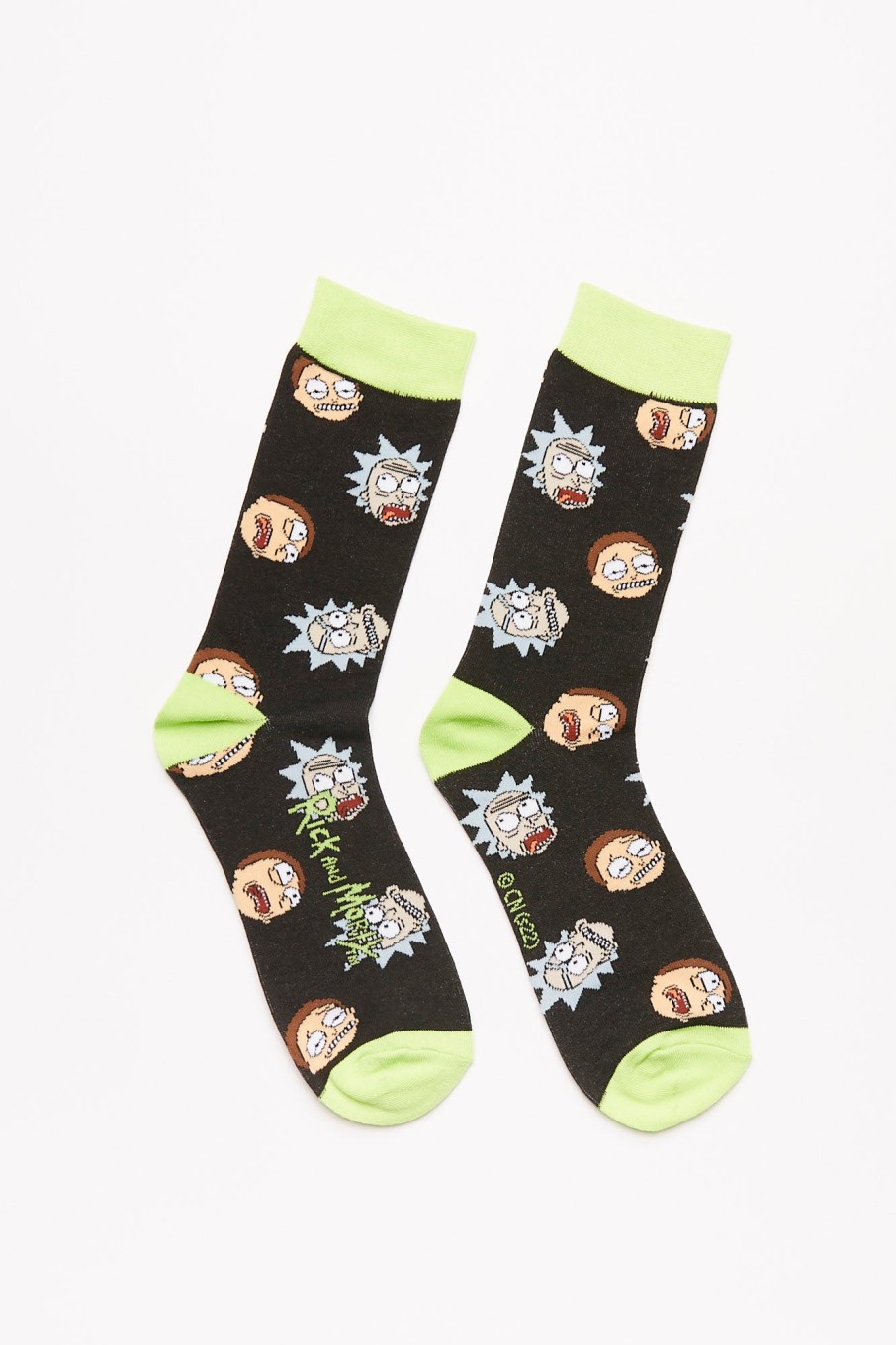 Pour Des Hommes Aéropostale Chaussettes | Chaussettes Rick Et Morty Noir