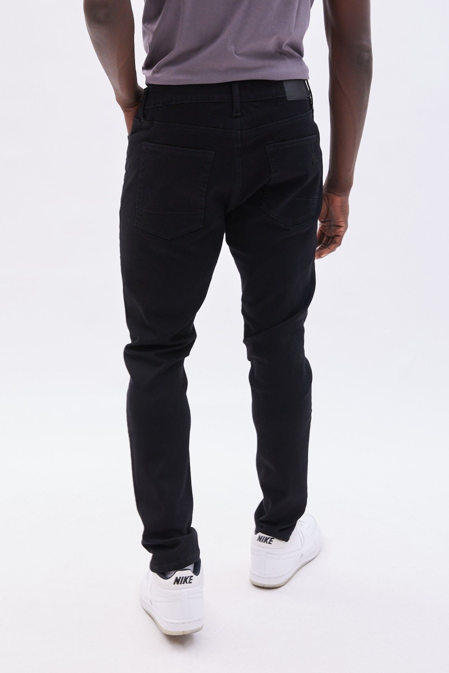 Pour Des Hommes Aéropostale | Jean Skinny Aero Athletic Dechire Et Repare Noir