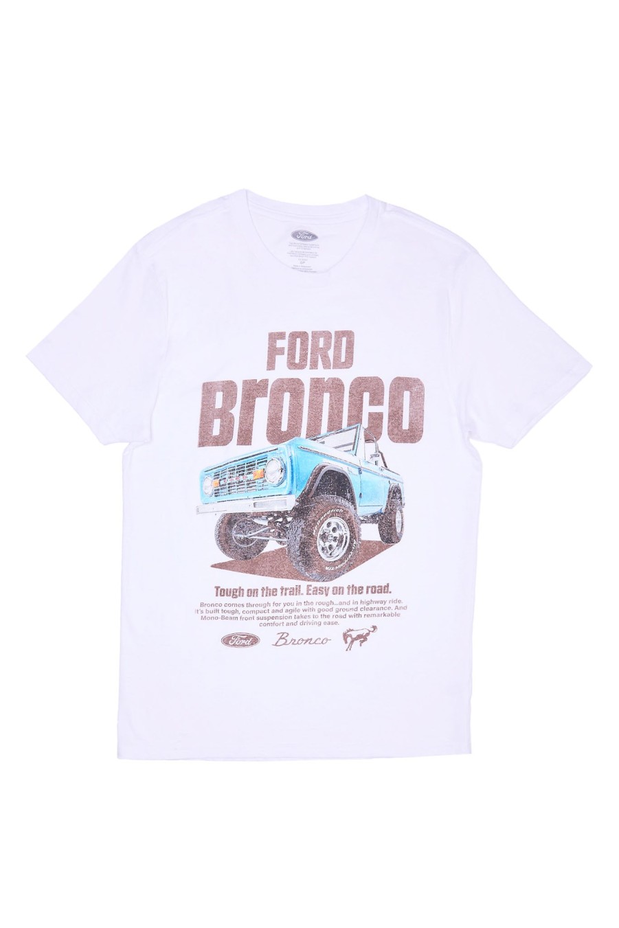 Pour Des Hommes Aéropostale T-Shirts | T-Shirt Graphique Ford Bronco Blanc