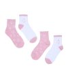 Aux Femmes Notes bleues Chaussettes | Lot De 2 Paires De Chaussettes Demi-Equipage Imprimees