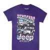 Aux Femmes Notes bleues Moto | T-Shirt Petit Ami Graphique Jeep Spirit Renegade Violet