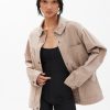 Aux Femmes Notes bleues Chemises + Flanelles | Veste Utilitaire Boutonnee