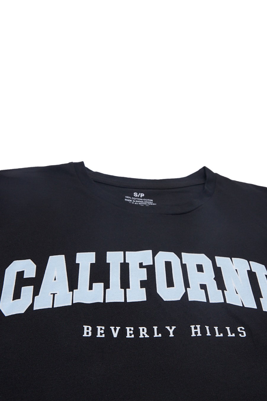 Aux Femmes Notes bleues T-Shirts | T-Shirt Surdimensionne A Imprime Californien Noir