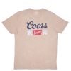 Pour Des Hommes Aéropostale T-Shirts | T-Shirt Coors Original Graphic Delave A L'Acide Creme