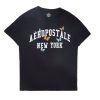 Aux Femmes Aéropostale T-Shirts Graphiques | T-Shirt Boyfriend Graphique Aeropostale New York Papillons Noir