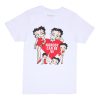 Aux Femmes Notes bleues T-Shirts Graphiques | Betty Boop Personne Ne Peut Etre Moi T-Shirt Decontracte Graphique Blanc