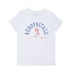 Aux Femmes Aéropostale T-Shirts Graphiques | T-Shirt Classique A Graphique Aeropostale Rose Blanc