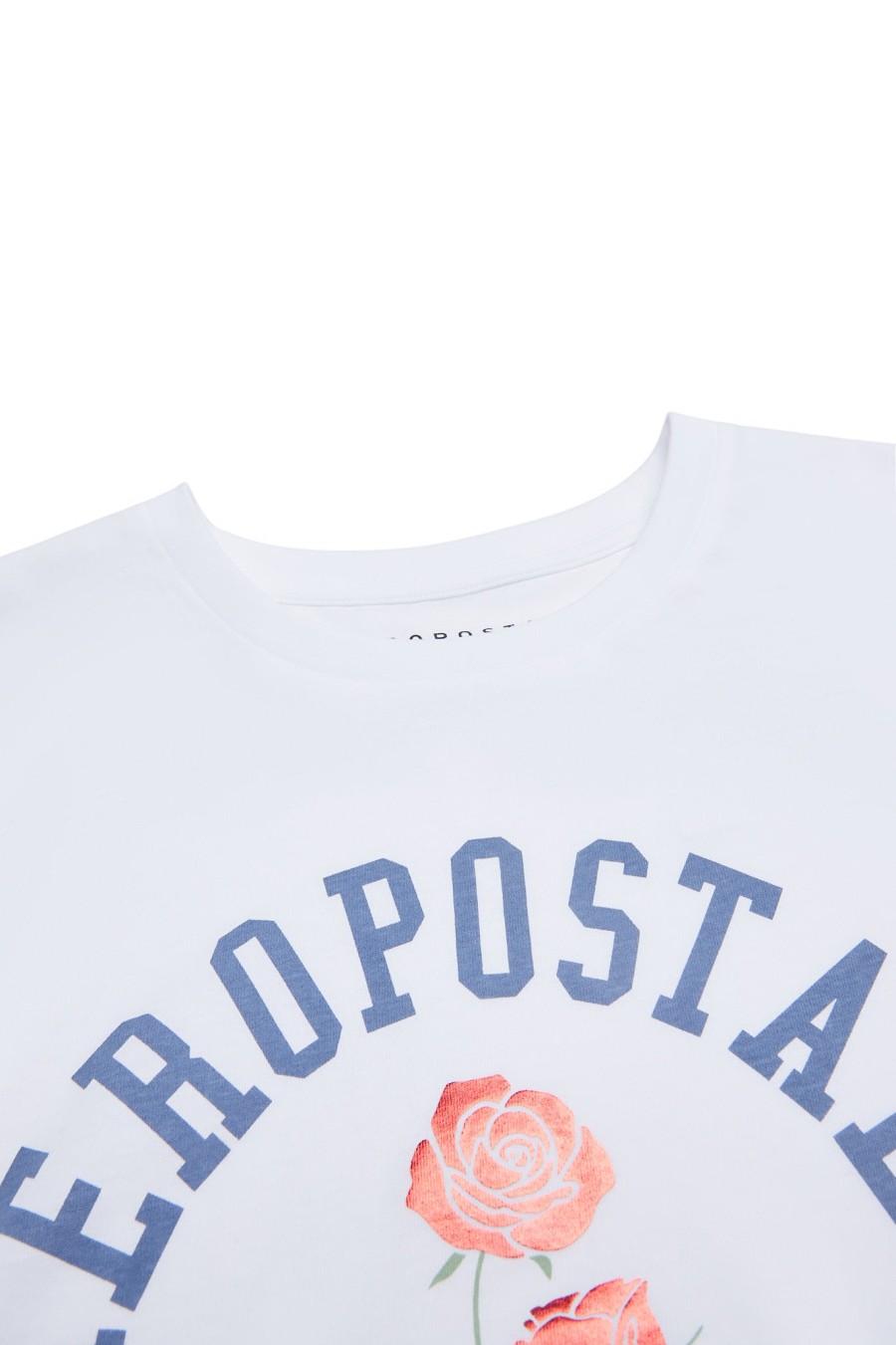 Aux Femmes Aéropostale T-Shirts Graphiques | T-Shirt Classique A Graphique Aeropostale Rose Blanc