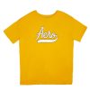 Aux Femmes Aéropostale T-Shirts Graphiques | T-Shirt Petit Ami Graphique Aero Script Orange