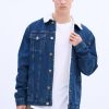 Pour Des Hommes Notes bleues Jean | Veste En Jean Doublee De Sherpa North Western