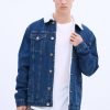 Pour Des Hommes Notes bleues Jean | Veste En Jean Doublee De Sherpa North Western