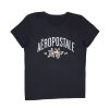 Aux Femmes Aéropostale T-Shirts Graphiques | Aeropostale Rose Bud Graphic T-Shirt Classique Noir