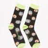 Pour Des Hommes Aéropostale Accessoires | Chaussettes Rick Et Morty Noir