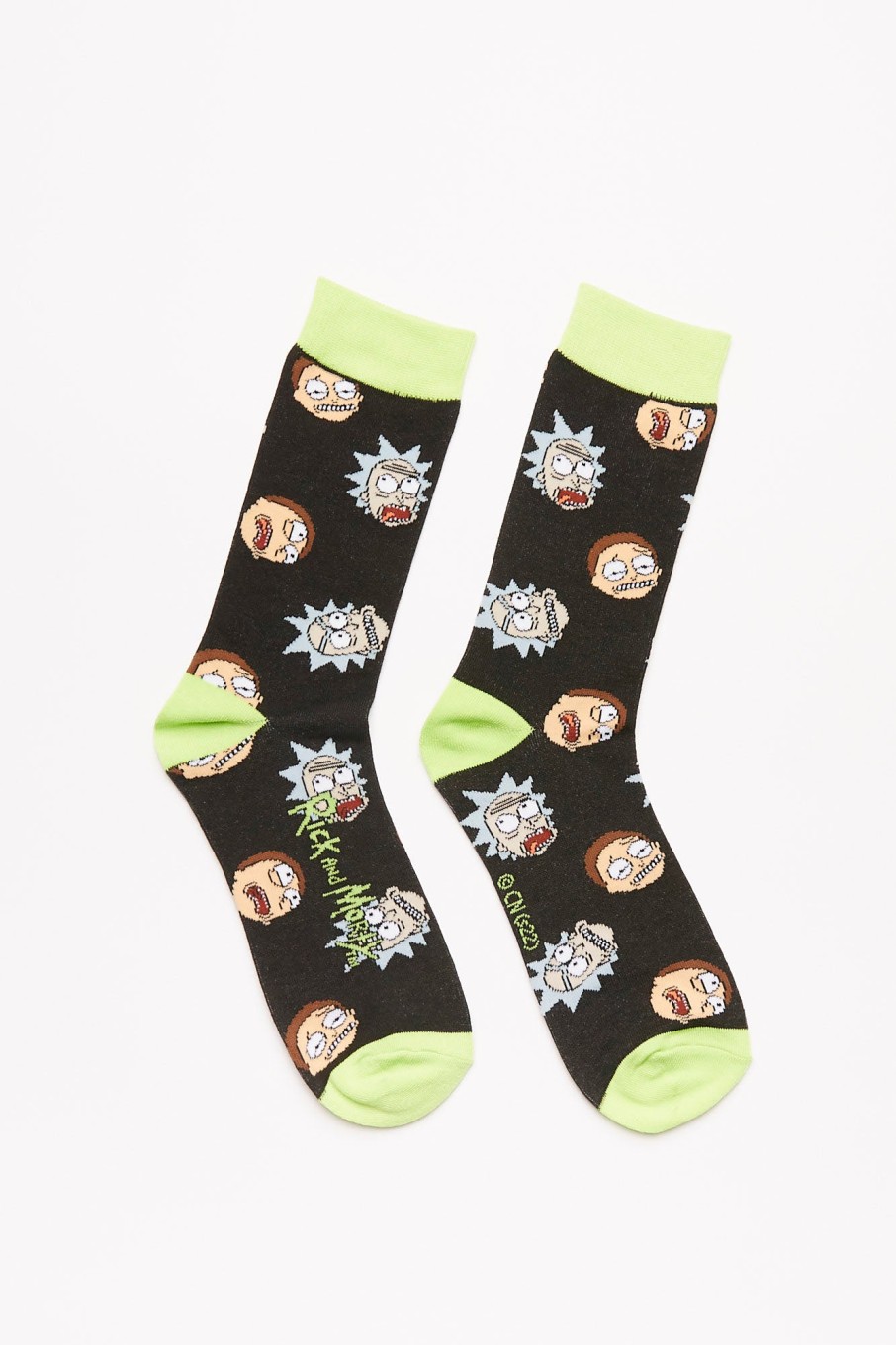 Pour Des Hommes Aéropostale Accessoires | Chaussettes Rick Et Morty Noir