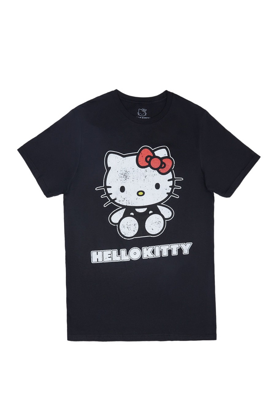 Aux Femmes Aéropostale T-Shirts Graphiques | T-Shirt Decontracte A Imprime Hello Kitty Noir