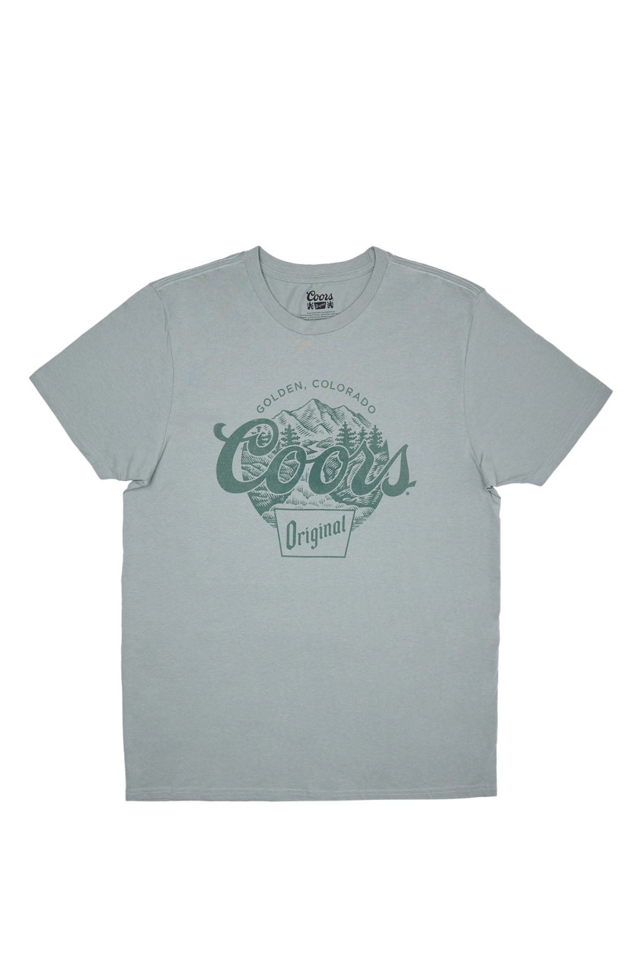 Pour Des Hommes Aéropostale T-Shirts | T-Shirt Coors Original A Imprime Graphique Ton Sur Ton Jade