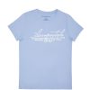 Aux Femmes Aéropostale T-Shirts Graphiques | T-Shirt Classique Aeropostale Graphic Silver Foil Un Jean Bleu