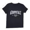 Aux Femmes Aéropostale T-Shirts | T-Shirt Classique Graphique Original Aeropostale Noir