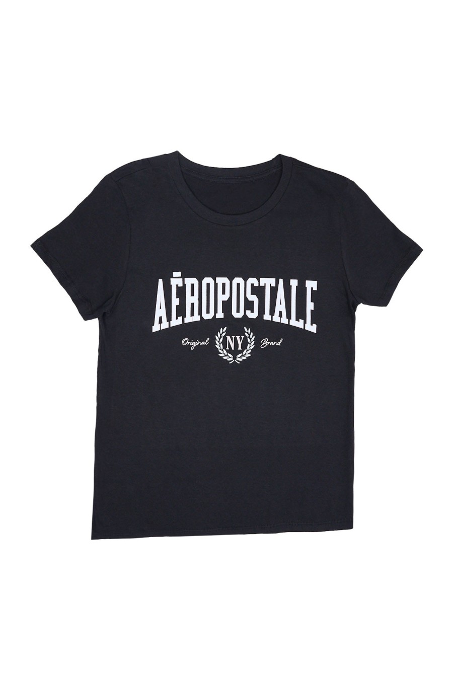 Aux Femmes Aéropostale T-Shirts | T-Shirt Classique Graphique Original Aeropostale Noir