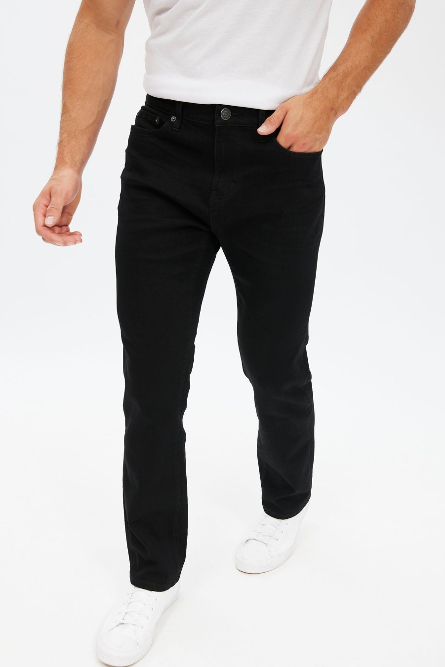 Pour Des Hommes Notes bleues Jeans | Jean Droit Liam Charbon