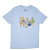 Pour Des Hommes Aéropostale T-Shirts Graphiques | T-Shirt Graphique Bob L'Eponge Et Patrick Cowboy Bleu Bebe