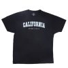 Aux Femmes Notes bleues Destination | T-Shirt Surdimensionne A Imprime Californien Noir