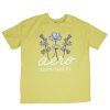 Aux Femmes Aéropostale T-Shirts Graphiques | T-Shirt Boyfriend Graphique Aero Flowers Vert Fonce