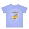 Aux Femmes Aéropostale T-Shirts | T-Shirt Decontracte A Imprime Garfield Athletics Un Jean Bleu