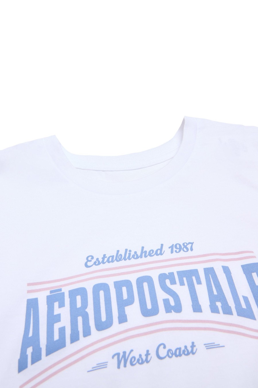 Aux Femmes Aéropostale T-Shirts Graphiques | T-Shirt Classique Avec Logo De La Boite Aeropostale Blanc