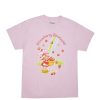 Aux Femmes Notes bleues T-Shirts | T-Shirt Petit Ami Graphique Arc-En-Ciel Strawberry Shortcake Rose Clair