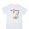 Aux Femmes Notes bleues T-Shirts | T-Shirt Petit Ami Graphique Les Simpsons Blanc