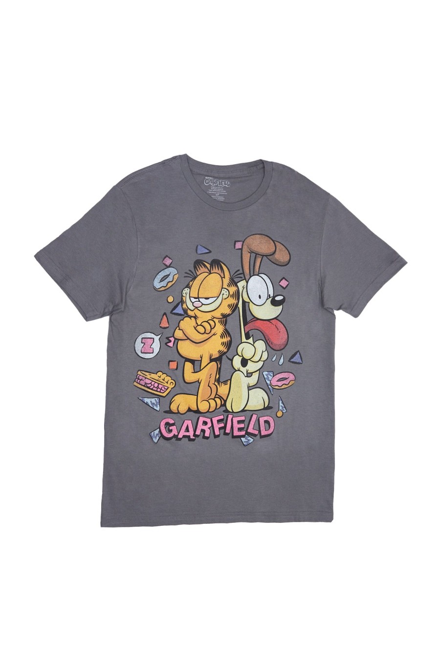 Aux Femmes Aéropostale T-Shirts | T-Shirt Decontracte Avec Graphique Alimentaire Garfield Charbon