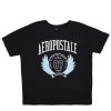 Aux Femmes Aéropostale T-Shirts Graphiques | T-Shirt Petit Ami Graphique Aeropostale 87 Crest Noir