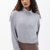 Aux Femmes Notes bleues Hauts | Sweat-Shirt Zippe En Molleton Ultra Doux