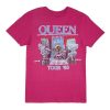 Aux Femmes Aéropostale T-Shirts | T-Shirt Decontracte Graphique Queen Tour '80 Fuchsia