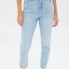 Aux Femmes Aéropostale | Jean Mom Taille Haute Aero Premium Air Bleu Denim Clair