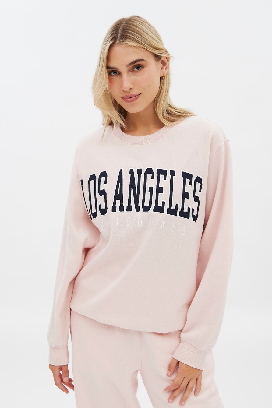 Aux Femmes Aéropostale Sweats A Capuche + Sweat-Shirts | Sweat-Shirt Oversize A Col Ras Du Cou Aero Graphic