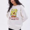 Aux Femmes Aéropostale Sweats A Capuche + Sweat-Shirts | Sweat-Shirt Surdimensionne A Col Ras Du Cou Graphique Bob L'Eponge Creme