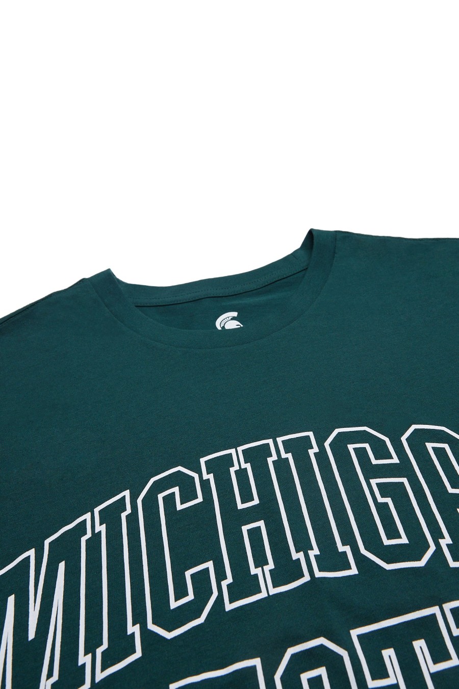 Pour Des Hommes Aéropostale Universite | T-Shirt Graphique De L'Etat Du Michigan Vert Chasseur