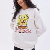 Aux Femmes Aéropostale Culture Pop | Sweat-Shirt Surdimensionne A Col Ras Du Cou Graphique Bob L'Eponge Creme