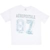 Aux Femmes Aéropostale T-Shirts Graphiques | T-Shirt Boyfriend Graphique Aeropostale 87 Blanc