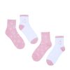 Aux Femmes Notes bleues Chaussettes | Lot De 2 Paires De Chaussettes Demi-Equipage Imprimees