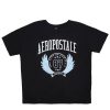 Aux Femmes Aéropostale T-Shirts | T-Shirt Petit Ami Graphique Aeropostale 87 Crest Noir