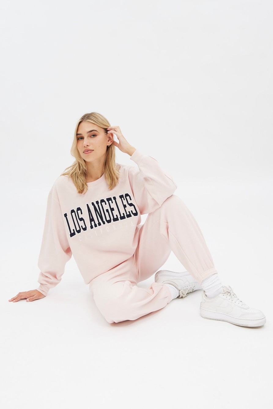 Aux Femmes Aéropostale Sweats A Capuche + Sweat-Shirts | Sweat-Shirt Oversize A Col Ras Du Cou Aero Graphic