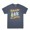 Aux Femmes Notes bleues T-Shirts | T-Shirt Graphique Pour Petit Ami Care Bears Rollin' With My Homies Gris Fonce