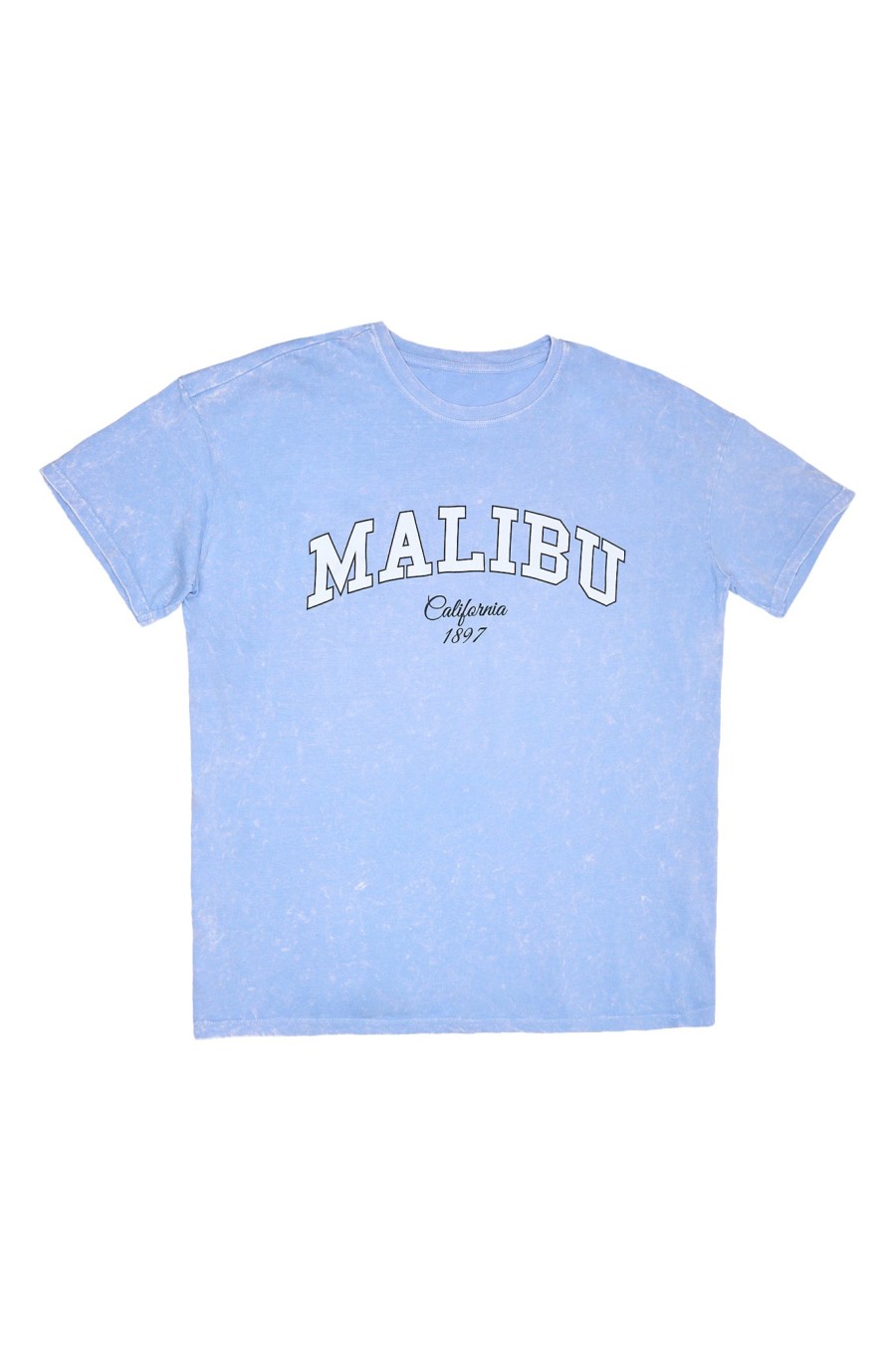 Aux Femmes Notes bleues T-Shirts | T-Shirt Petit Ami Graphique Malibu California Un Jean Bleu